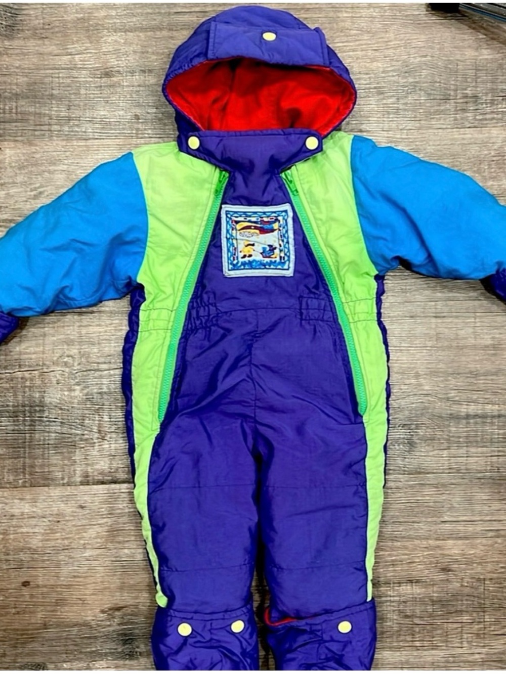Vintage Toddler Down Filled Snowsuit 18 months